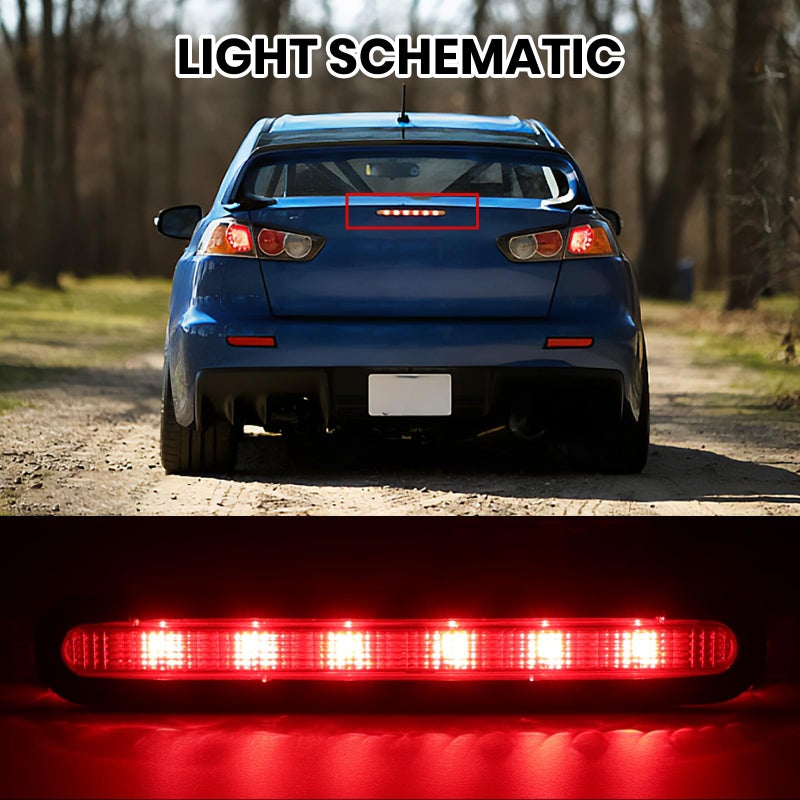 Clidr High Mount 3rd Brake Light for Mitsubishi Lancer/Lancer Evo/Lancer EX 2008 2009 2010 2011 2012 2013 2014 2015 2016 - Image 3